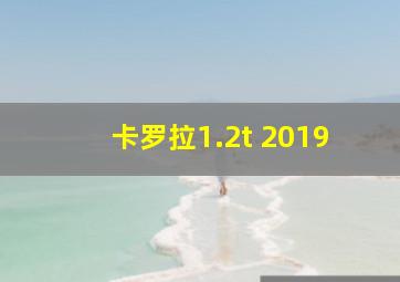 卡罗拉1.2t 2019